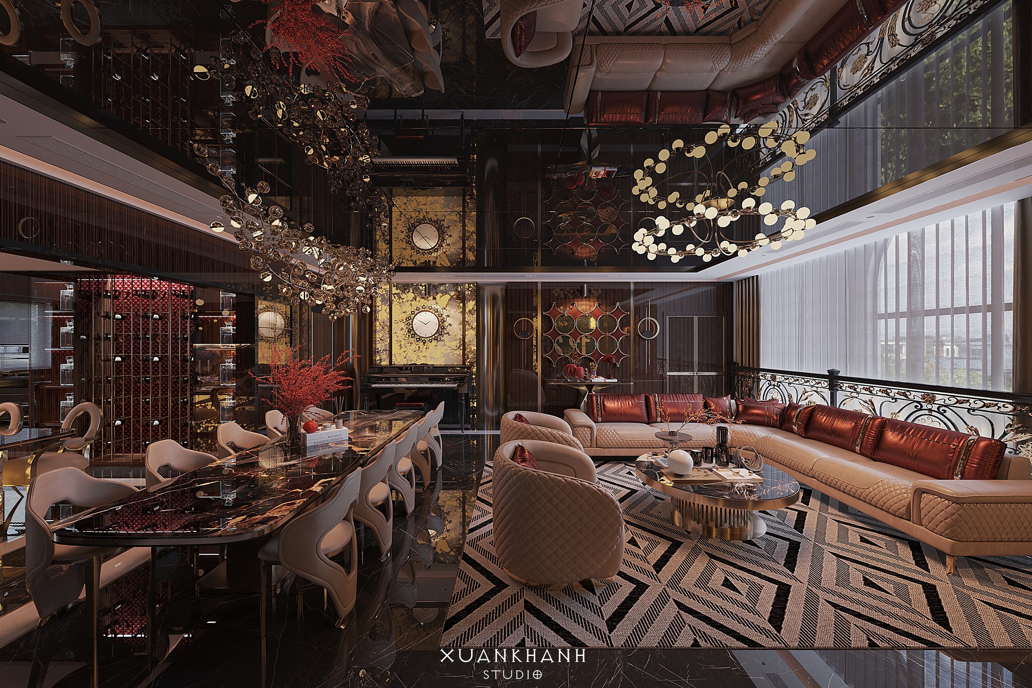 15755. Sketchup Free Room - Kitchen Interior Model Download by Xuan Khanh (1)