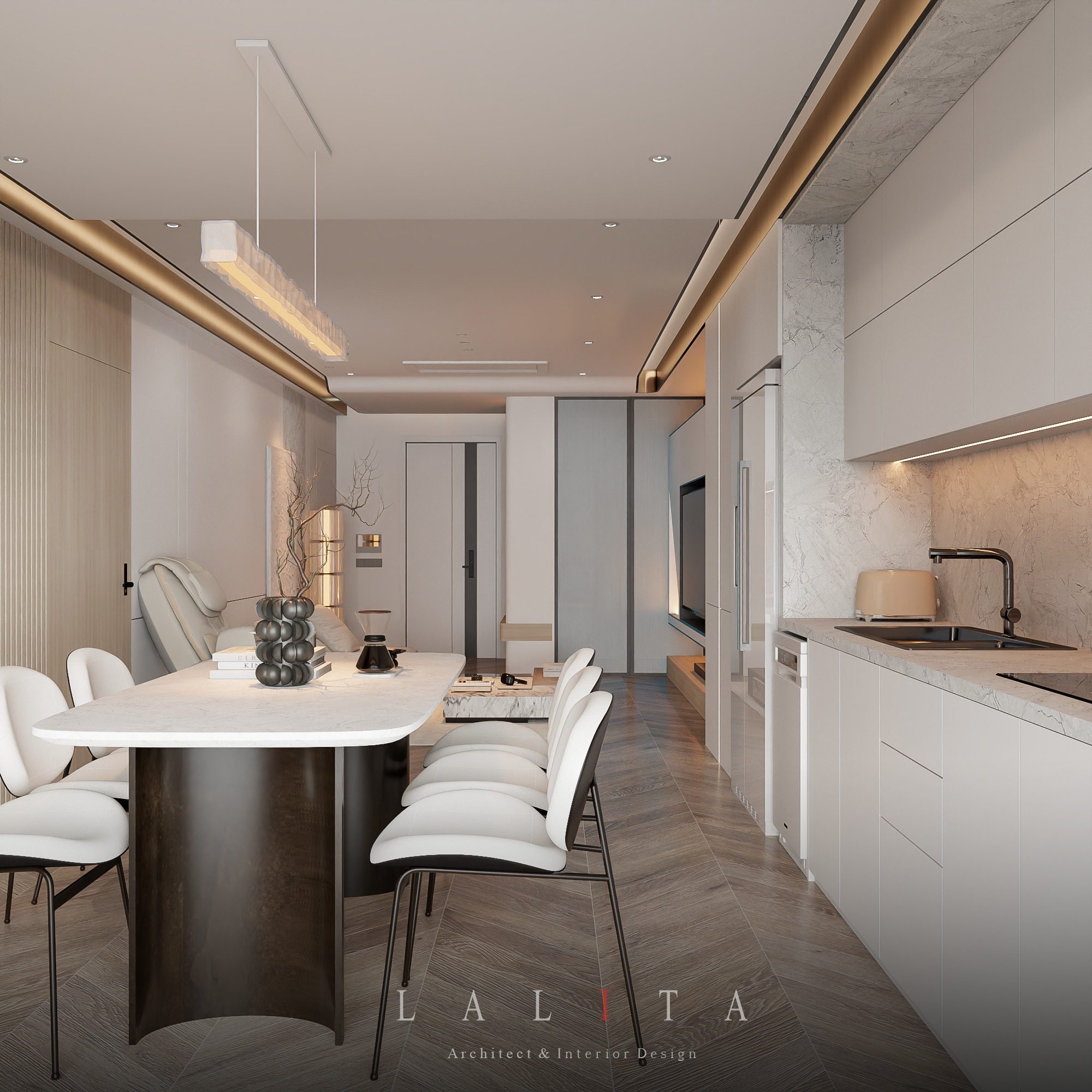 15795. Sketchup Living Room - Model Interior Model Download by Thanh Cong (9)