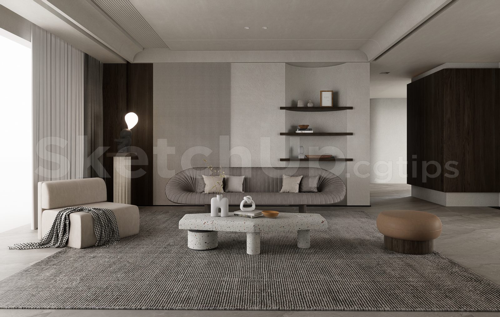 15834. Sketchup Free Room Room Download Model (1)