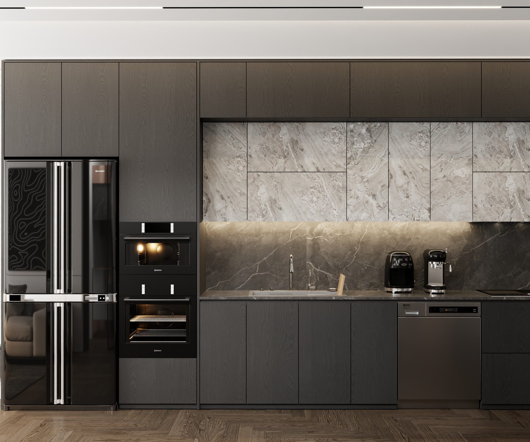 15946. Sketchup Free Room - Kitchen Interior Model Download by Hung Doong Do (8)