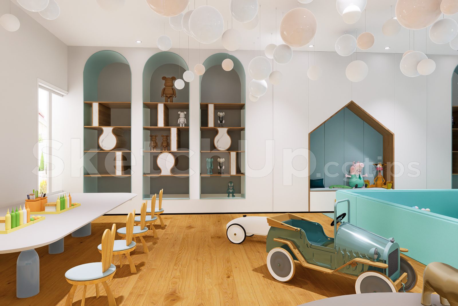 15971. Sketchup 3D Preschooler Classroom Download (2)
