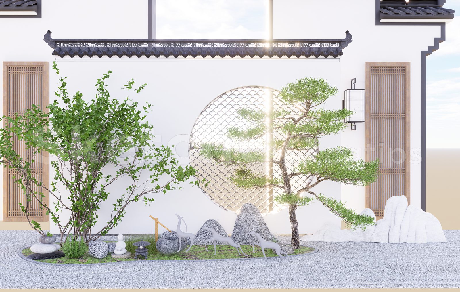 15995. تنزيل نموذج Sketchup Garden Model Model (1)