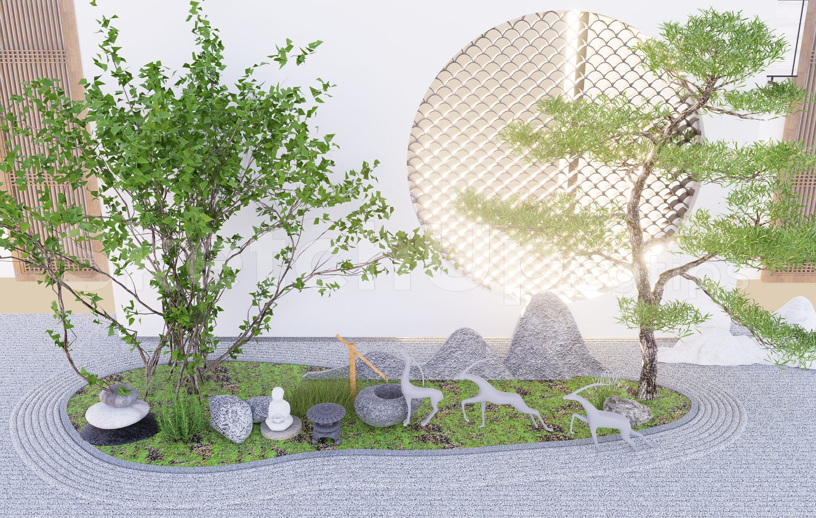15995. تنزيل نموذج Sketchup Garden Model Model (2)