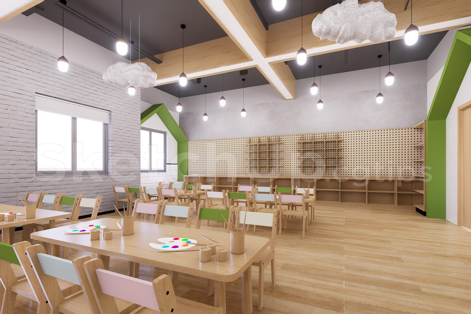 16012. Sketchup 3D Preschooler Classroom Download (2)