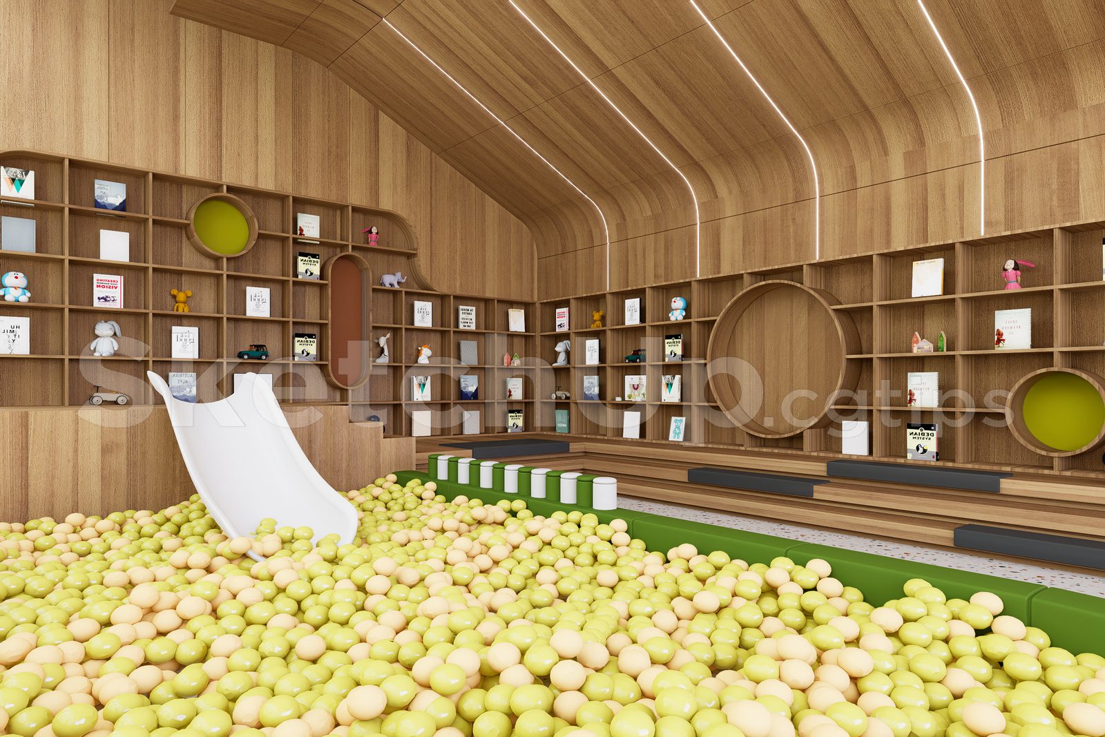 16035. Sketchup 3D Preschooler Classroom Model Download (2)