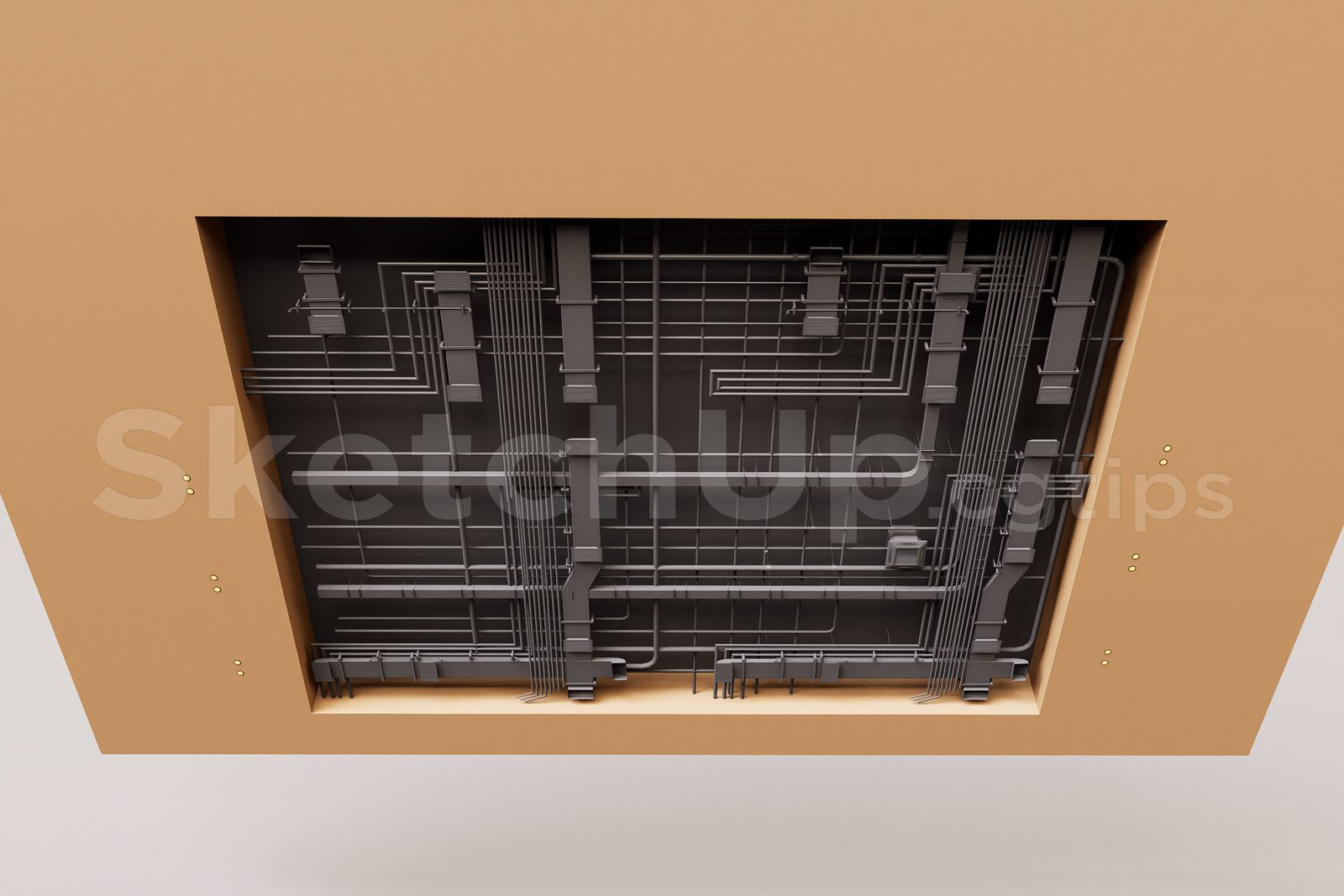 16047. نموذج Sketchup الفني (Trần kỹ thuật) تنزيل (1)