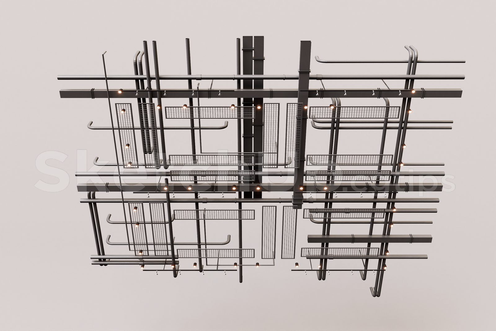 16049. نموذج Sketchup الفني (Trần kỹ thuật) تنزيل (1)