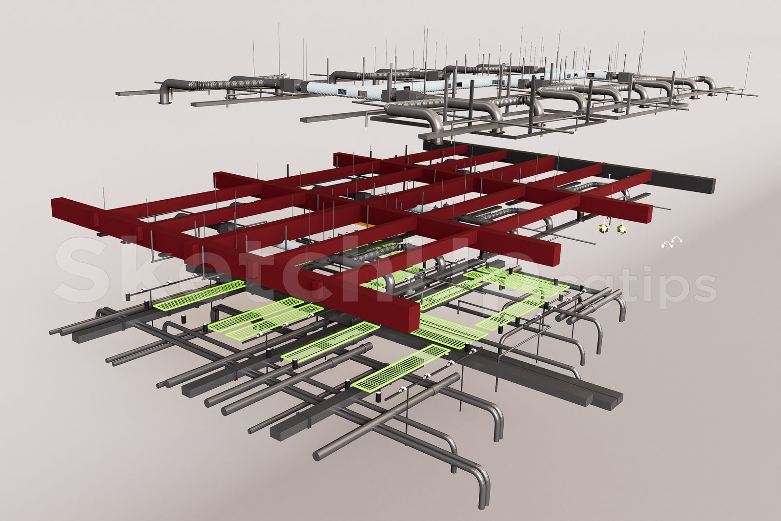 16085. نموذج Sketchup الفني (Trần kỹ thuật) تنزيل (2)