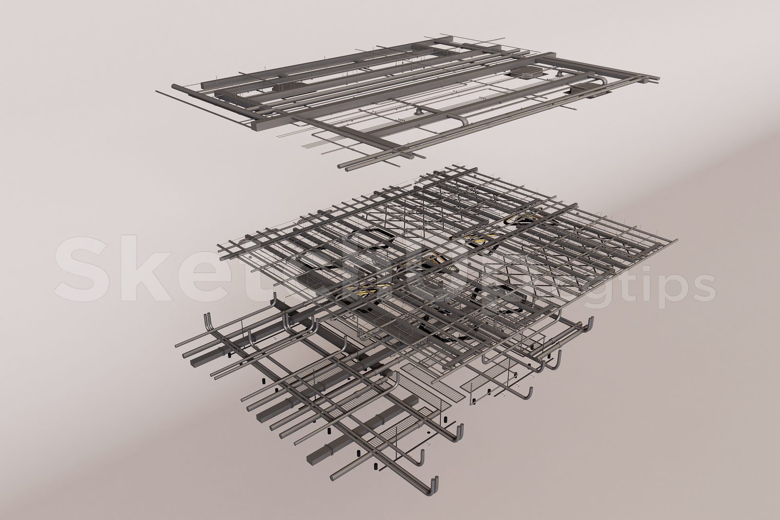 16114. Sketchup Free Technical Ceiling (Trần Kỹ Thuật) تنزيل (1)