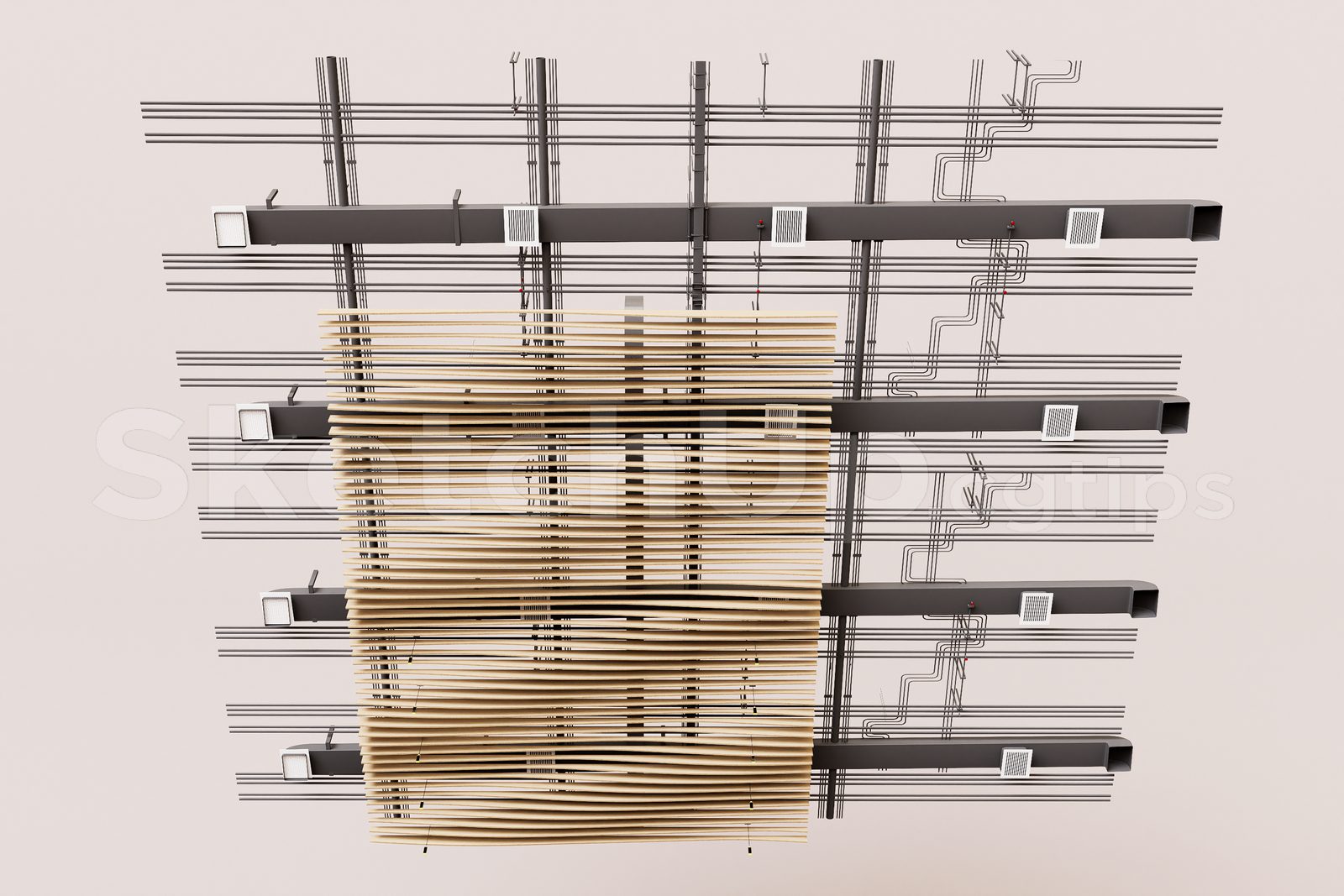 16357. نموذج Sketchup الفني (Trần kỹ thuật) تنزيل (1)