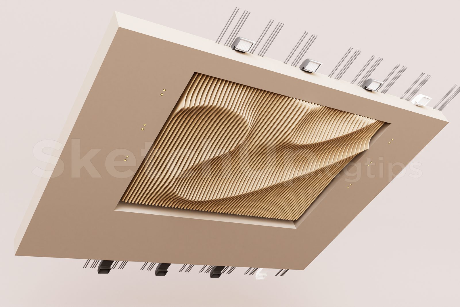 16359. نموذج Sketchup الفني (Trần kỹ thuật) تنزيل (2)