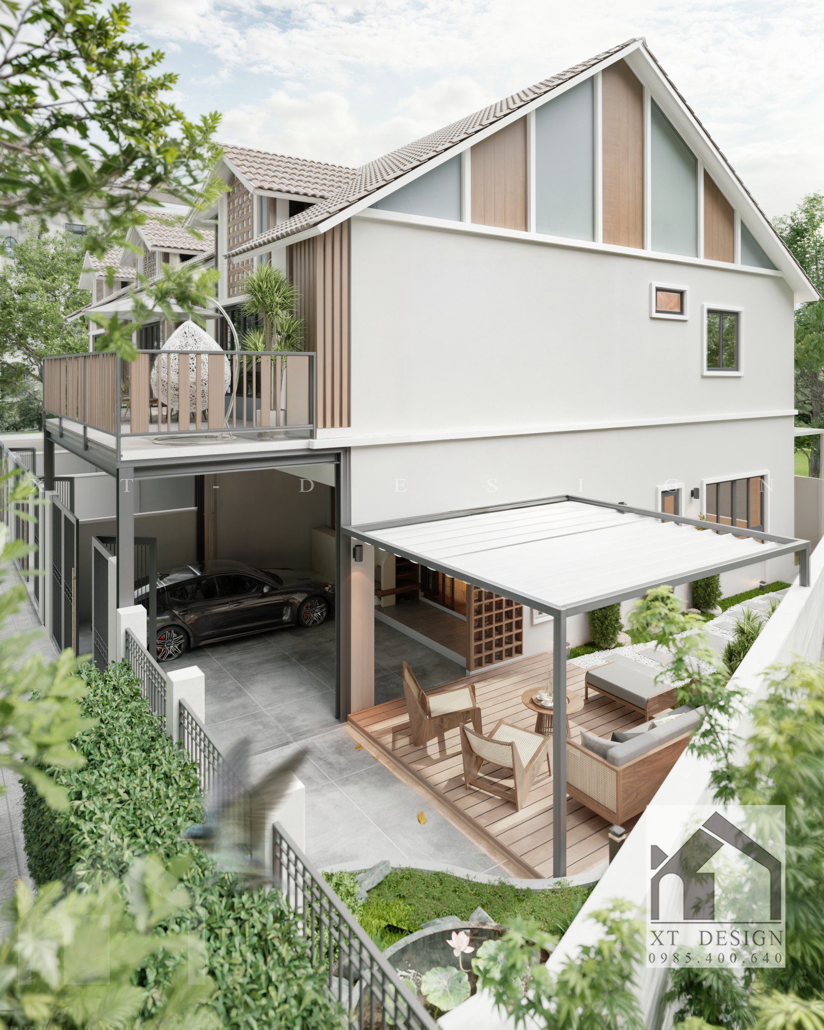 16397. نموذج Sketchup House النموذج الخارجي تنزيل بواسطة Nguyen Xuan Truong (8)