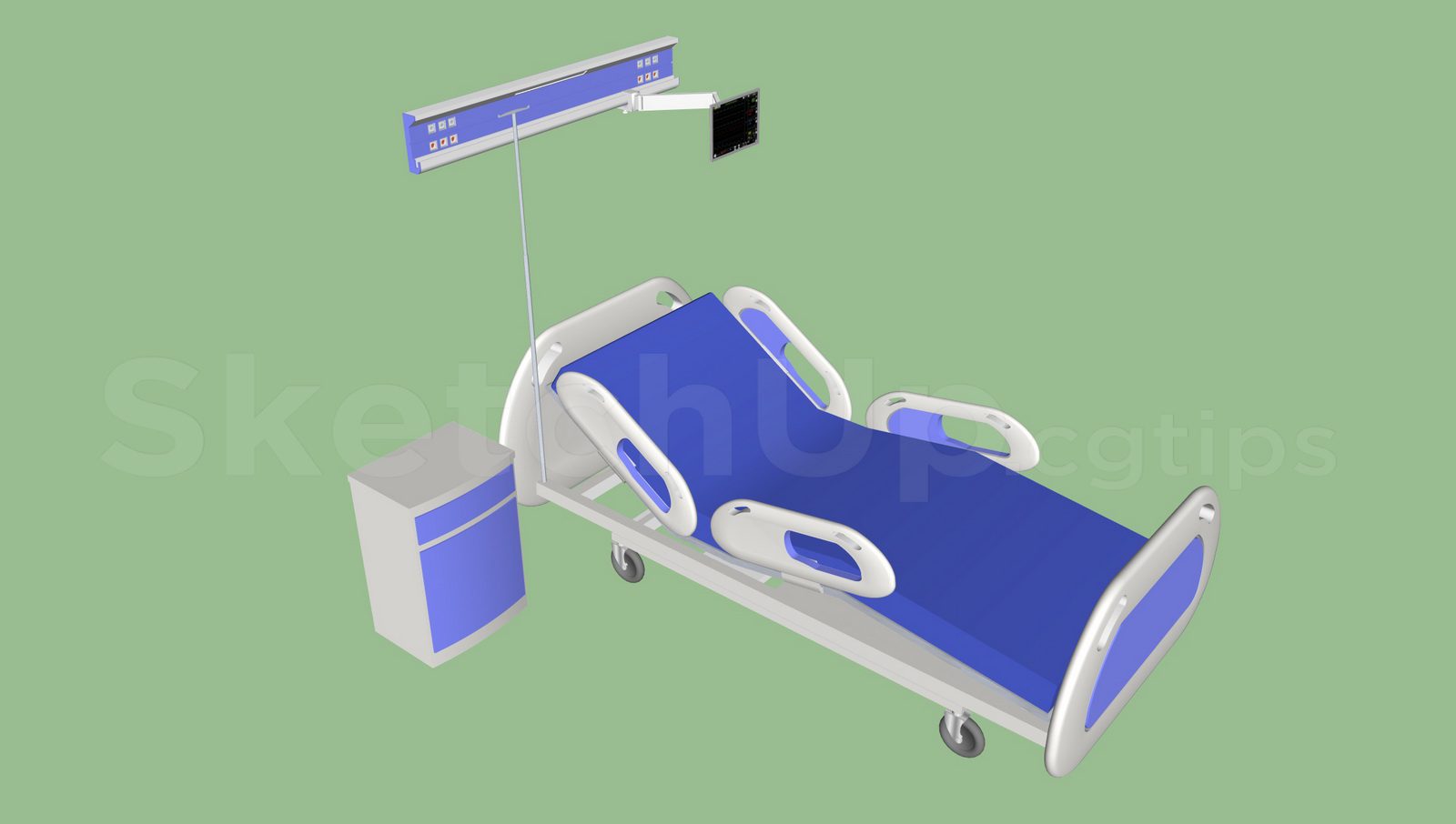 20473. تنزيل نماذج مستشفيات مستشفى Sketchup Free (3)
