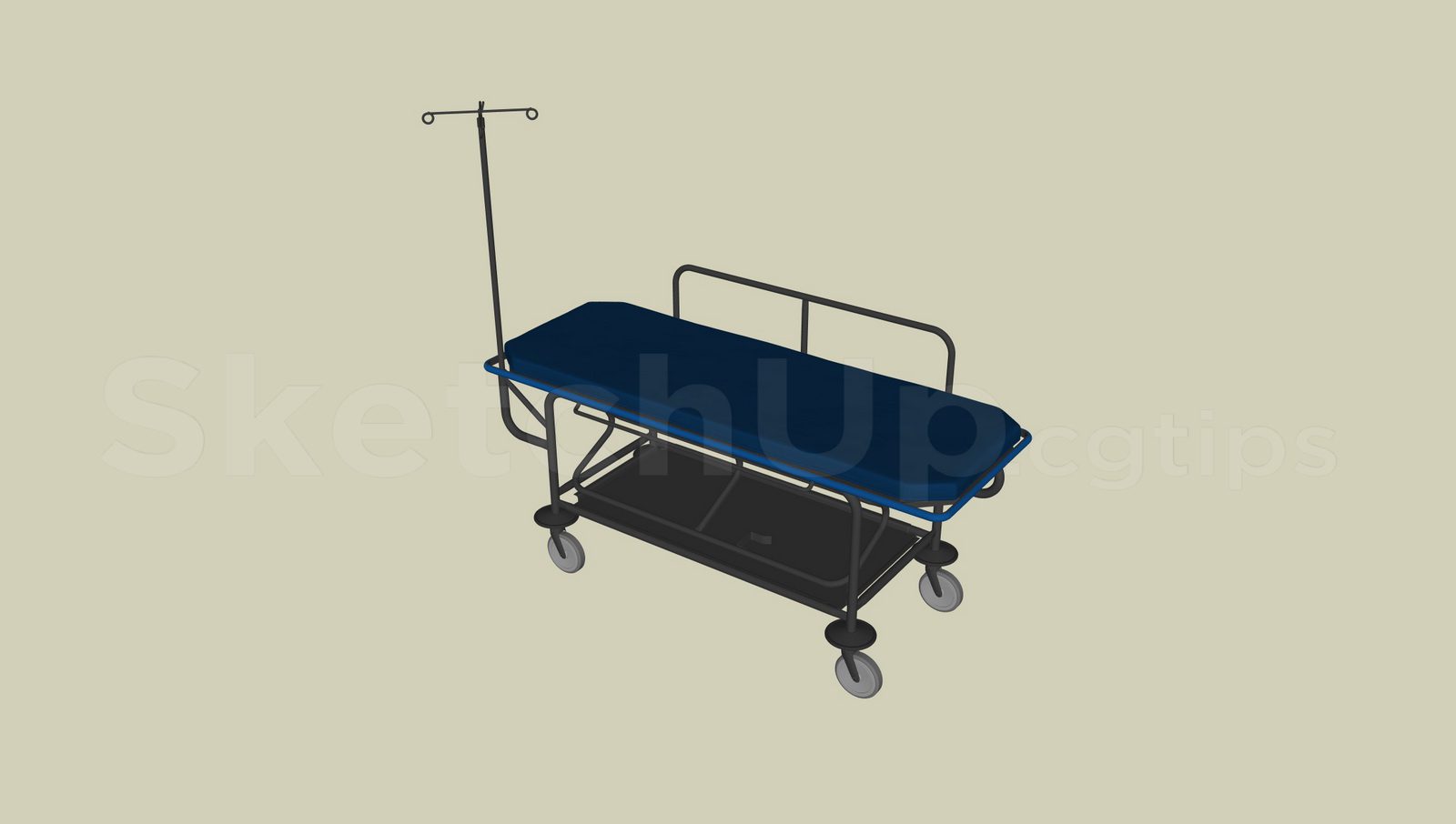 20473. تنزيل نماذج مستشفى Sketchup Hospital Beds (4)