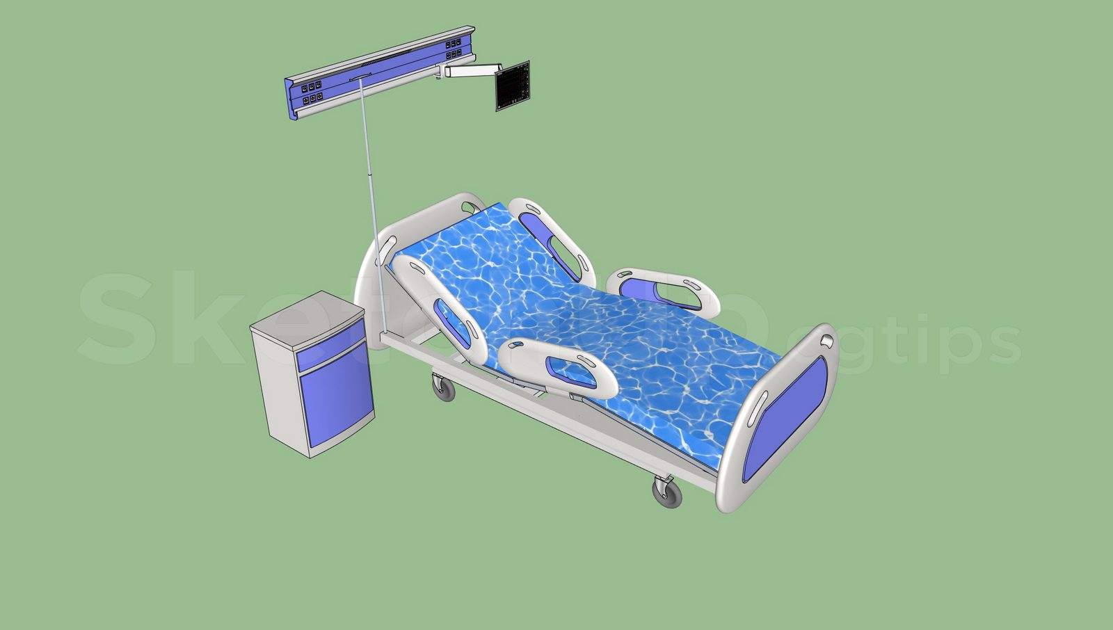 20474. تنزيل نماذج مستشفيات مستشفى Sketchup Free (6)