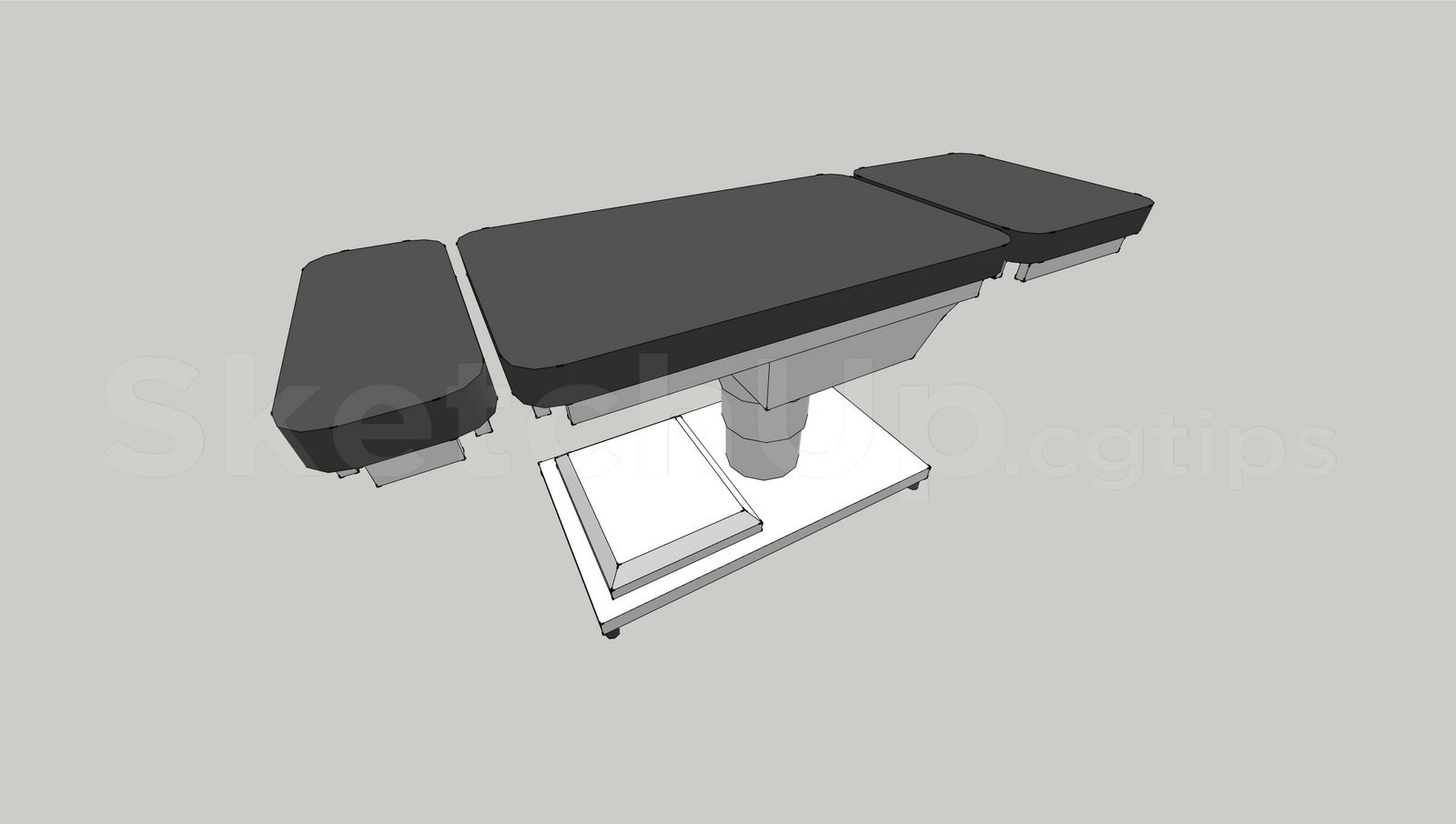 20476. قم بتنزيل نماذج Sketchup ثلاثية الأبعاد من الجداول الجراحية والأسرة و / أو الملحقات (8)