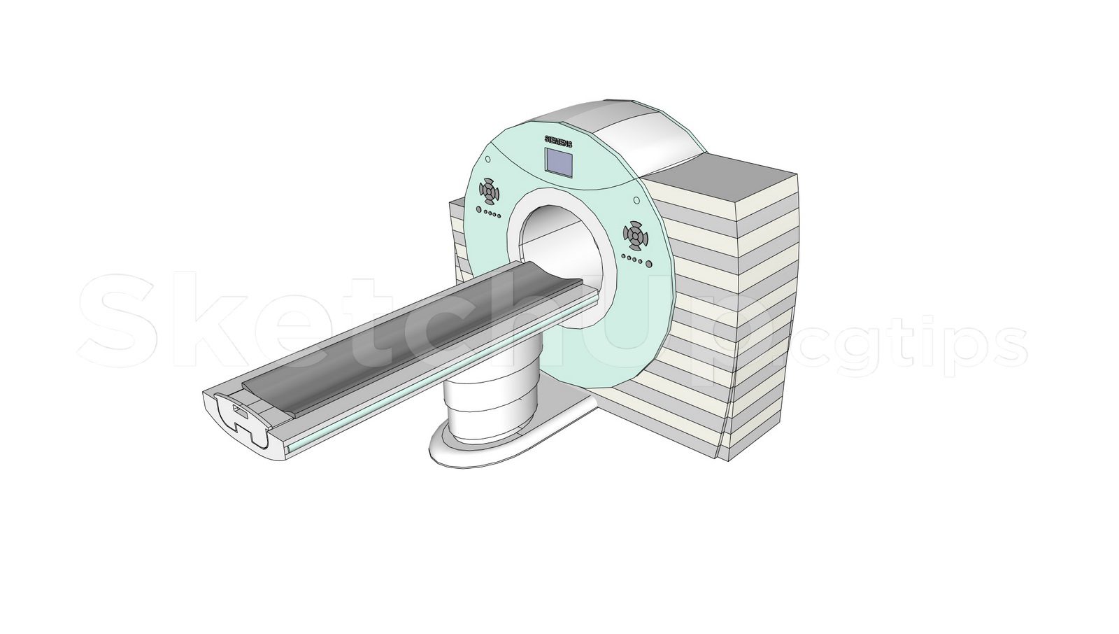 20477. تنزيل نموذج ماسح الضوئي المجاني Sketchup Sketchup (CT) (3)