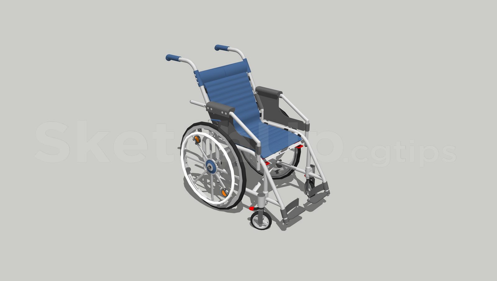 20478. قم بتنزيل Sketchup Ambulance ، نموذج نقالة (8)