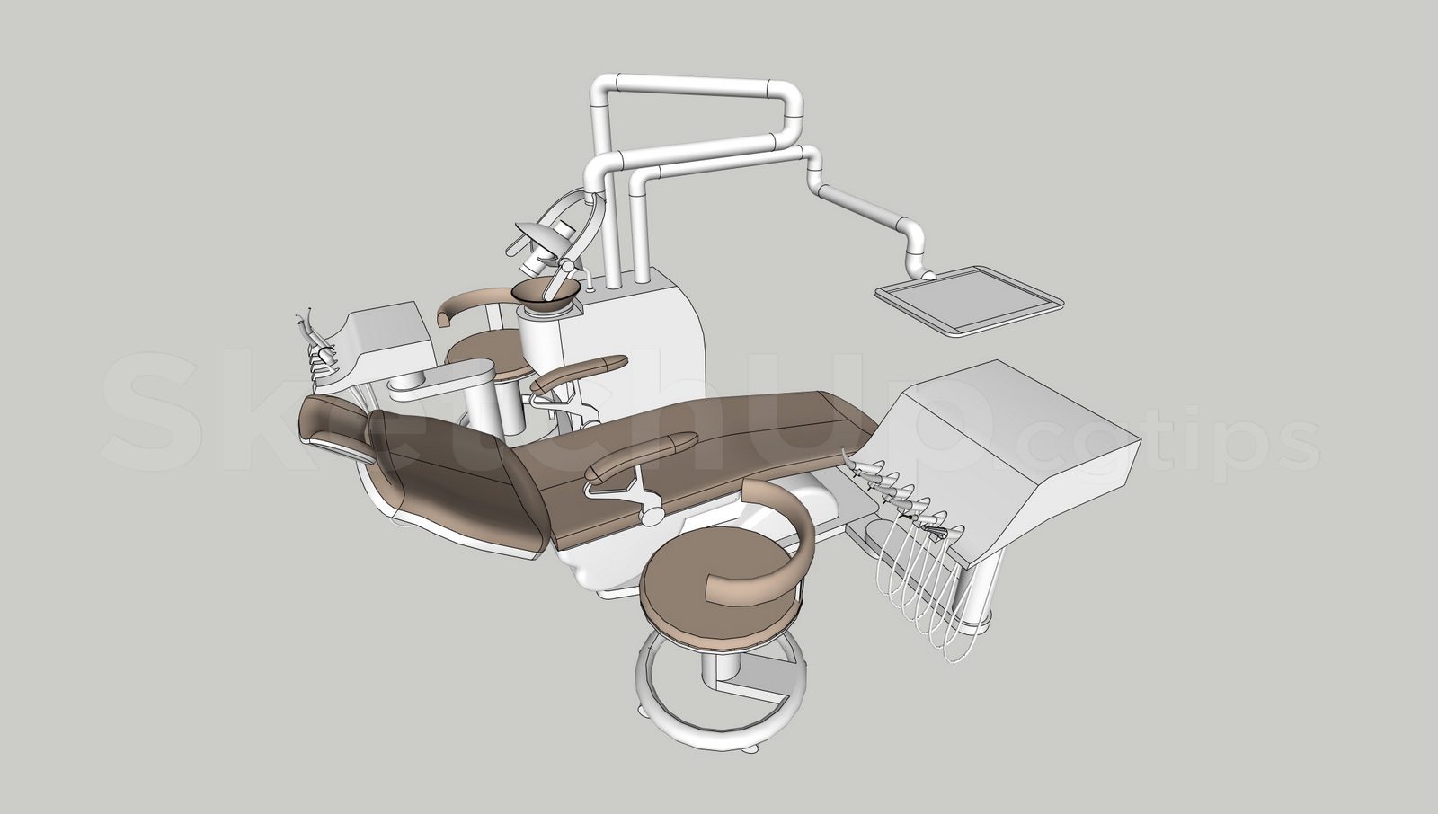 20479. تنزيل نموذج كرسي Dental Sketchup المجاني (5)