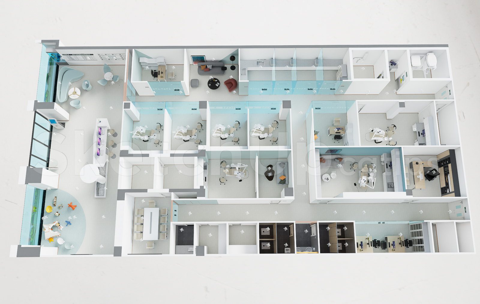 20508. Sketchup Free Dental Care Center Download (1)