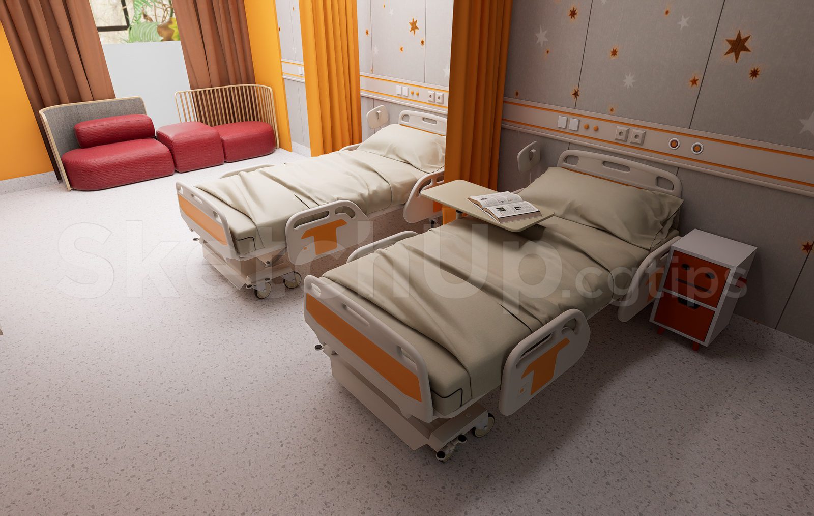 20509. تنزيل طراز مستشفى Sketchup Free Doasty (2)