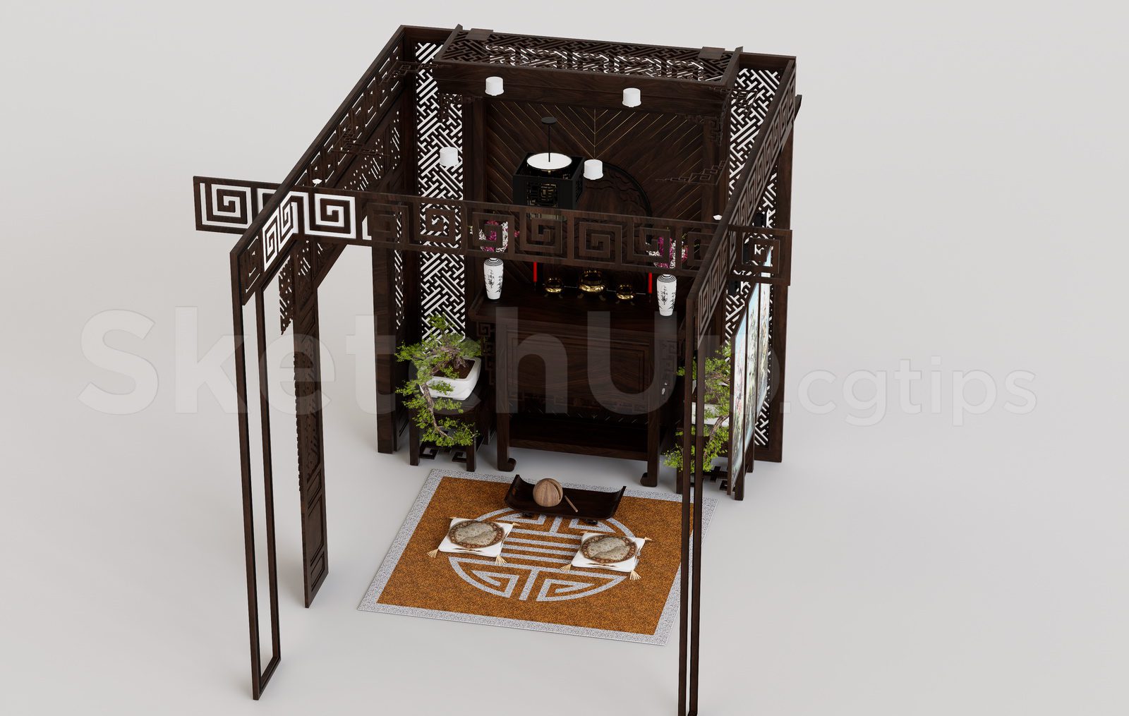 20514. تنزيل طراز مذبح Sketchup المجاني (2)