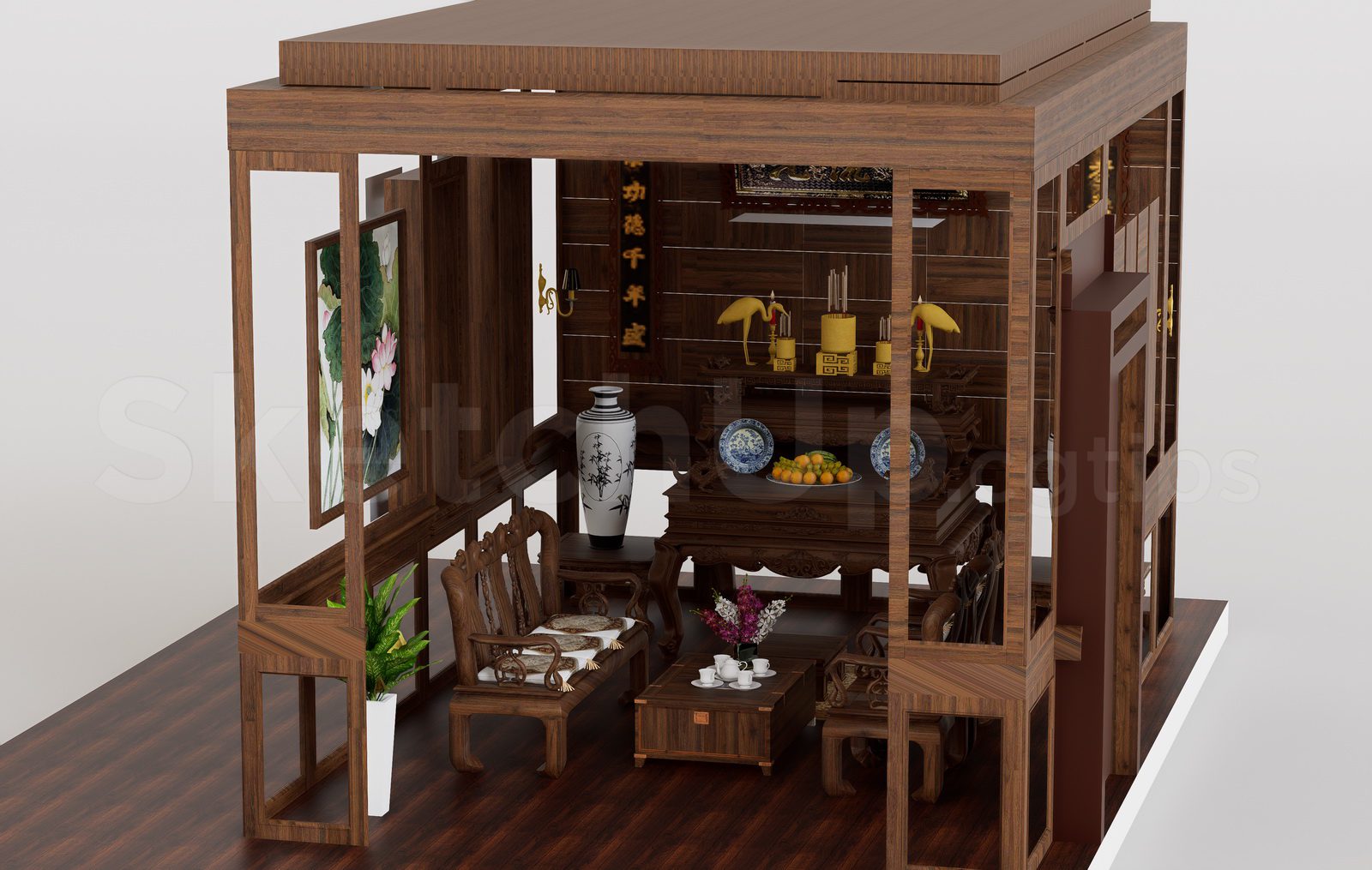 20515. تنزيل طراز مذبح Sketchup المجاني (3)