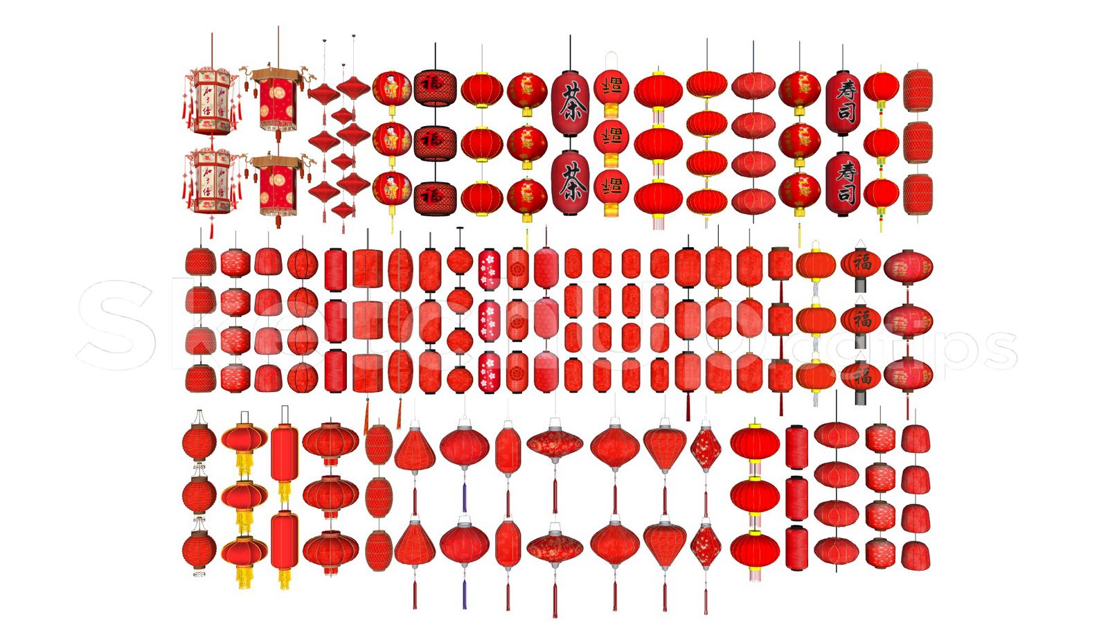 20522. قم بتنزيل نموذج جديد للديكور Sketchup Decoration (4)