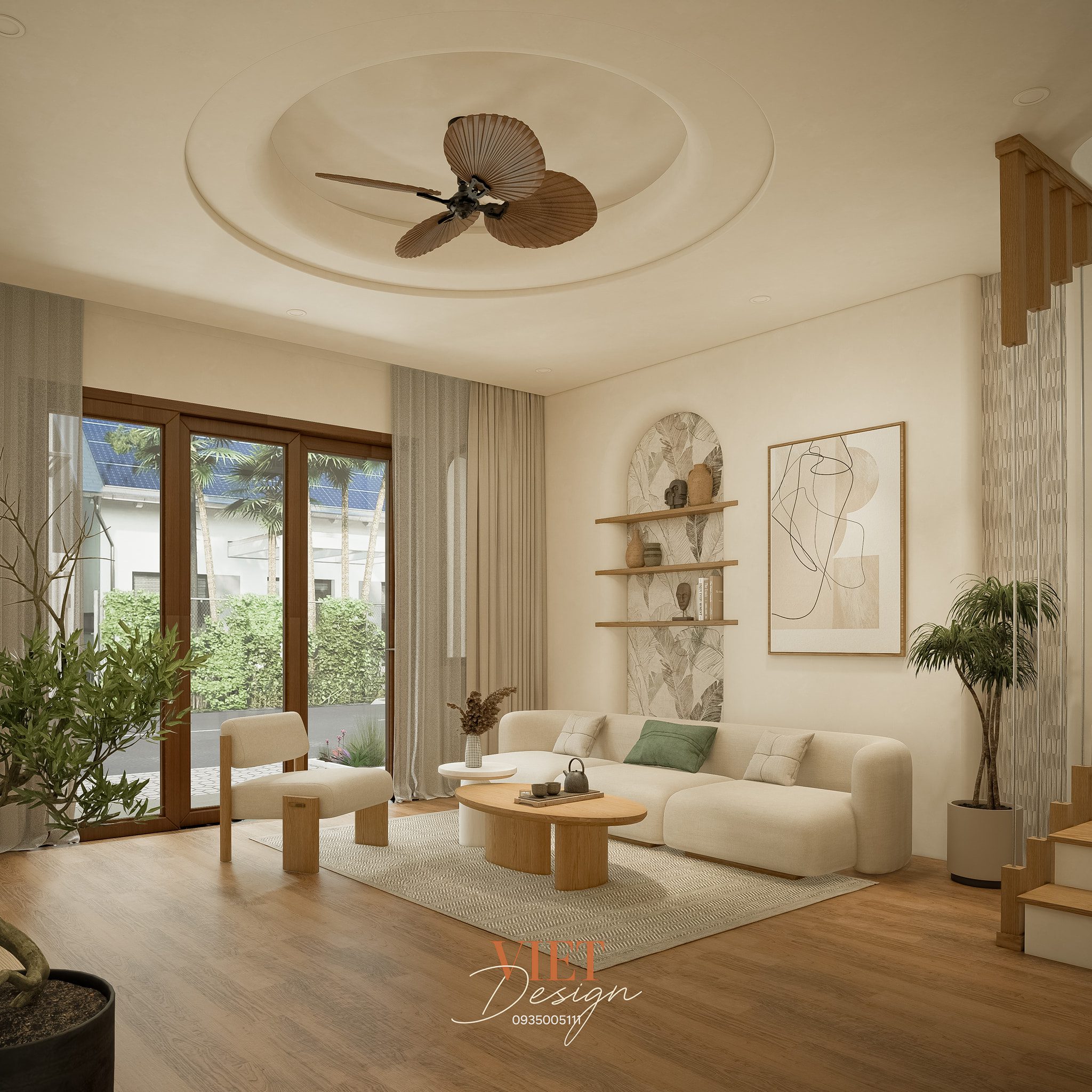 16592. Sketchup Free Living Room- Kitchen Interior Model Download by Viet Ho (1)