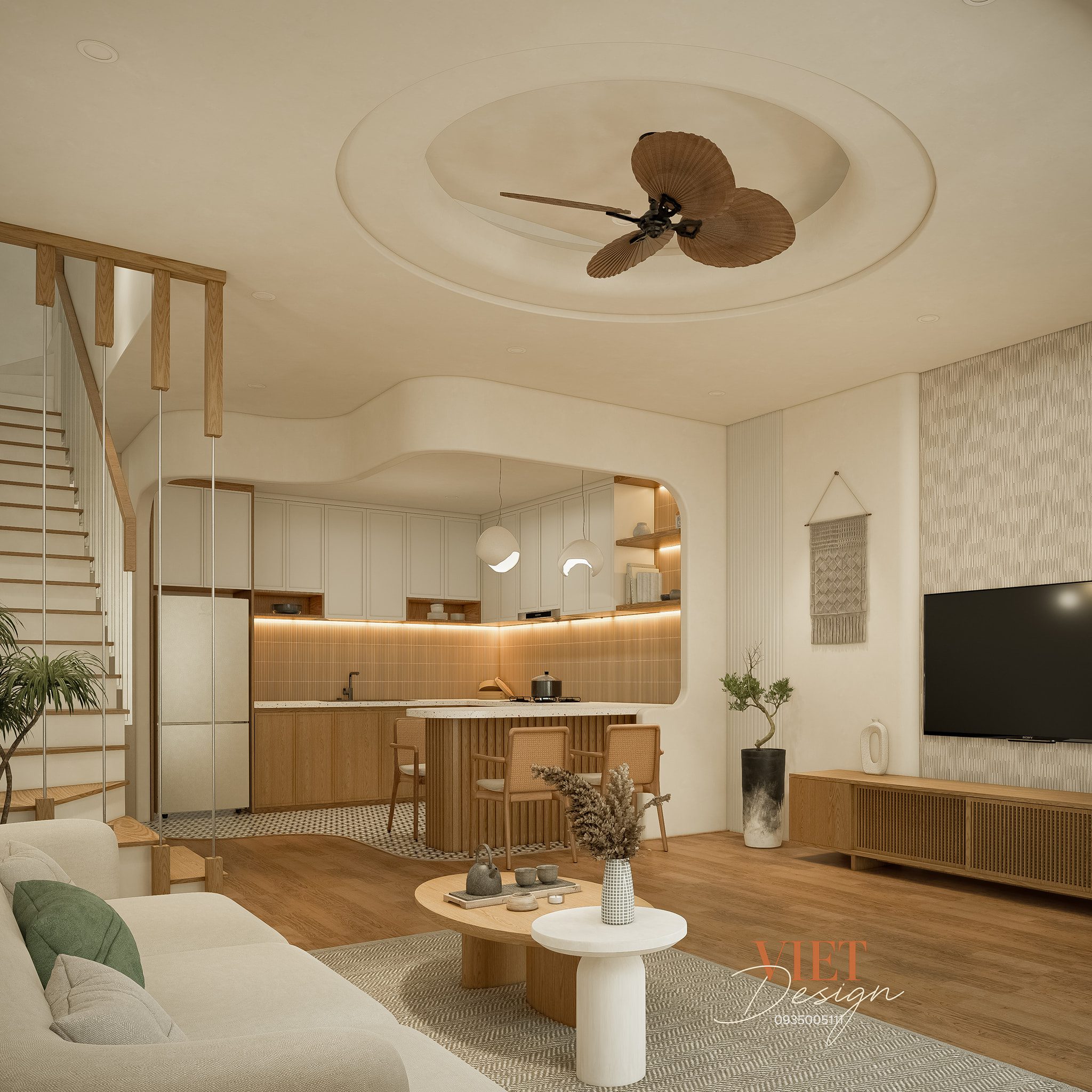 16592. Sketchup Free Living Room- Model Interior Model Download by Viet Ho (4)