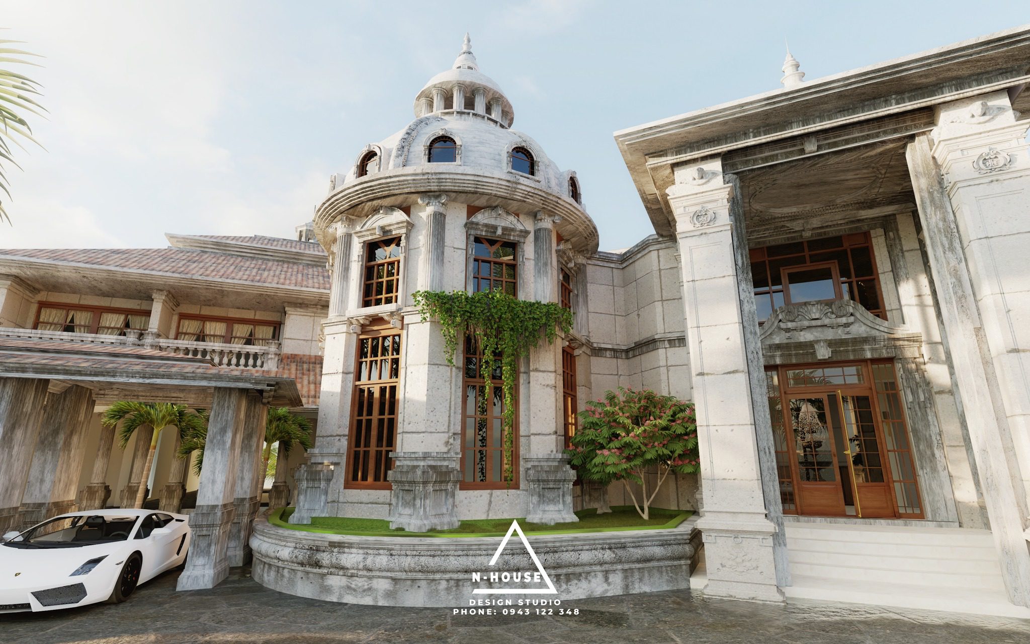 16623. تنزيل نموذج خارجي في Villa Sketchup Villa (3)