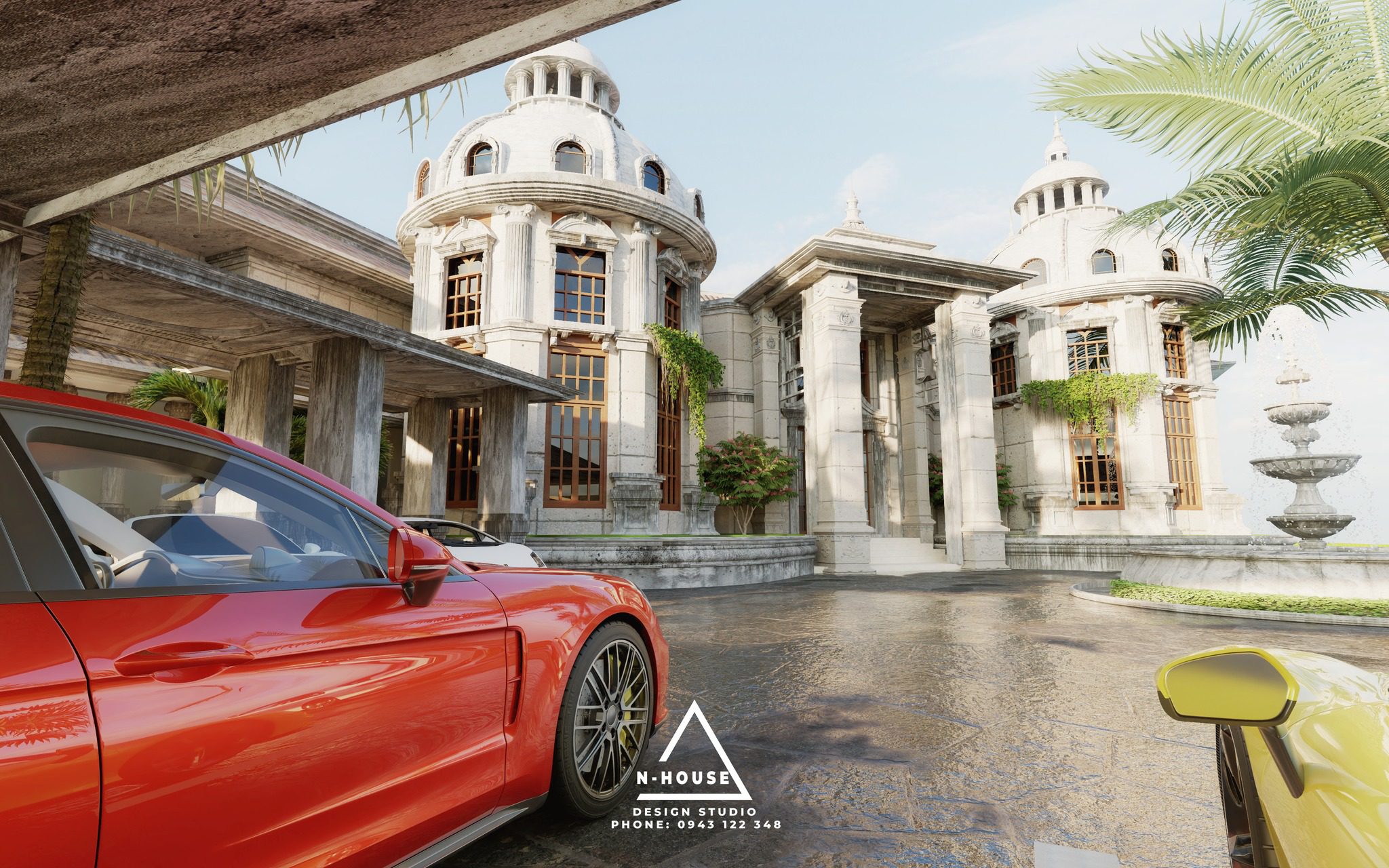 16623. تنزيل نموذج خارجي في Villa Sketchup Villa (6)