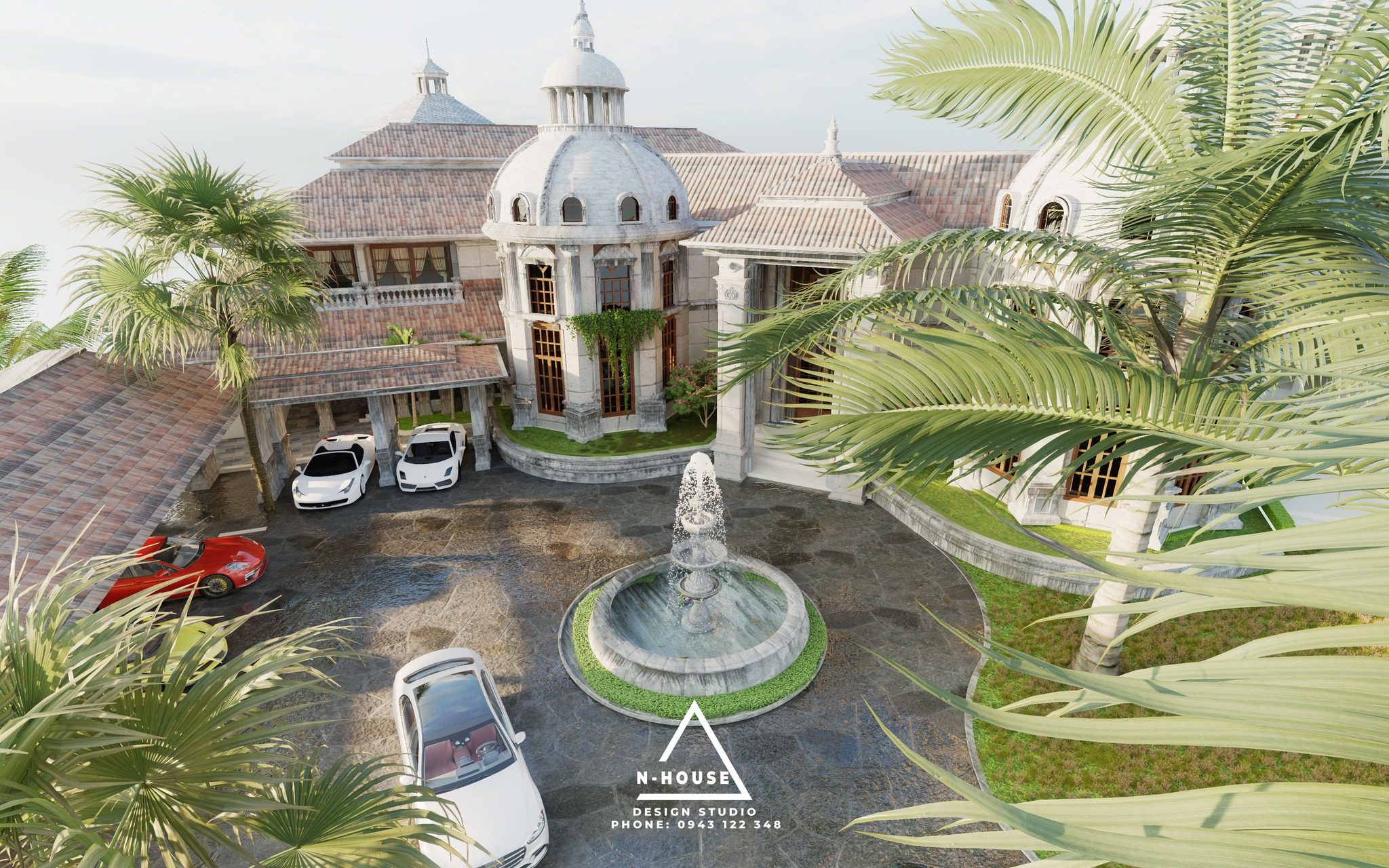 16623. تنزيل نموذج خارجي في Villa Sketchup Villa (8)
