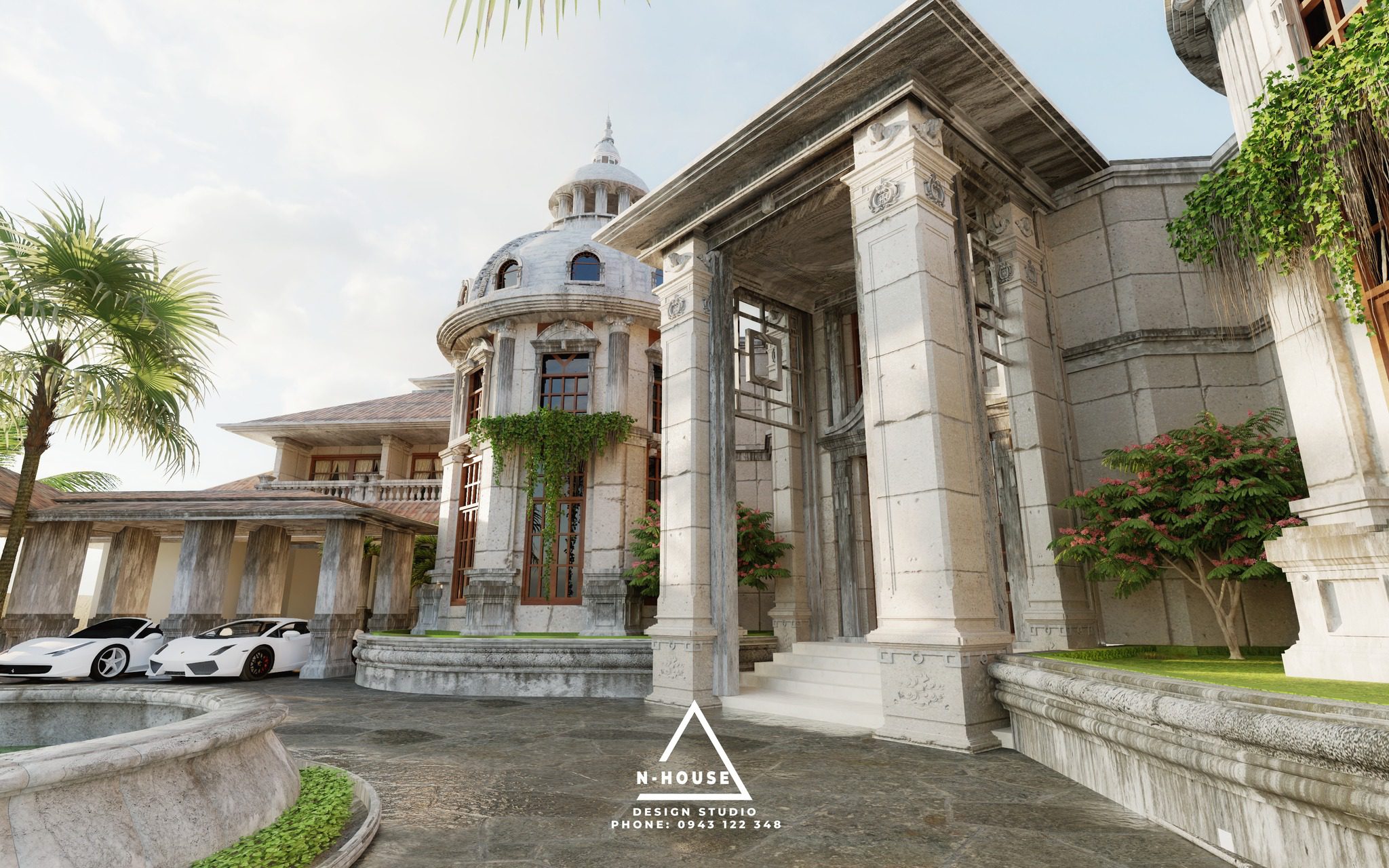 16623. تنزيل نموذج خارجي في Villa Sketchup Villa (9)