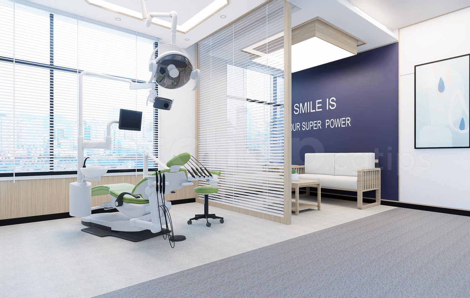 20532. Sketchup Sketchup Dental Clinic Interior Model Download (3)