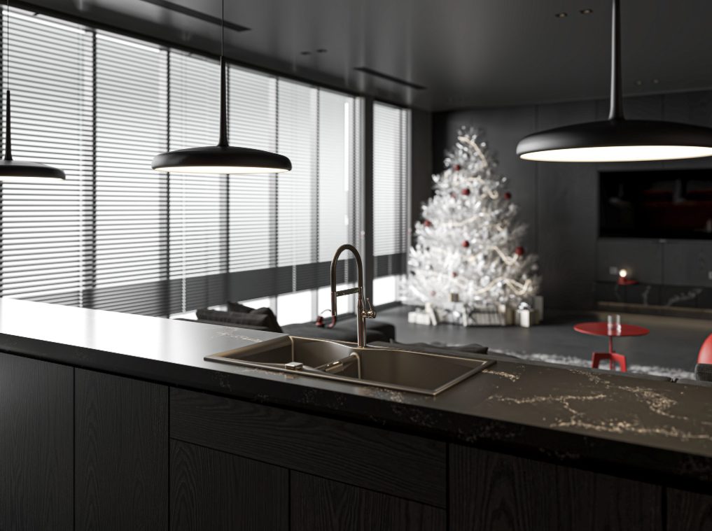 16742. Sketchup Living - غرفة المطبخ الداخلية تنزيل بواسطة Thanh Trung (6)
