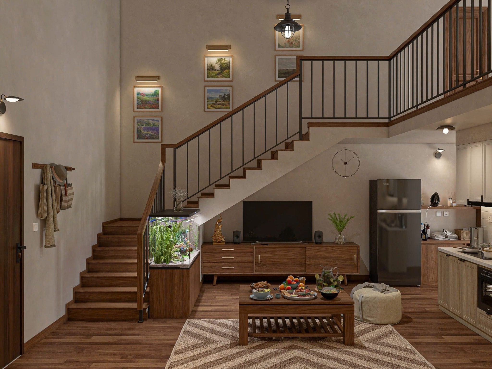 16756. نموذج Sketchup Apartment Model Download by Tuan ANH (1)