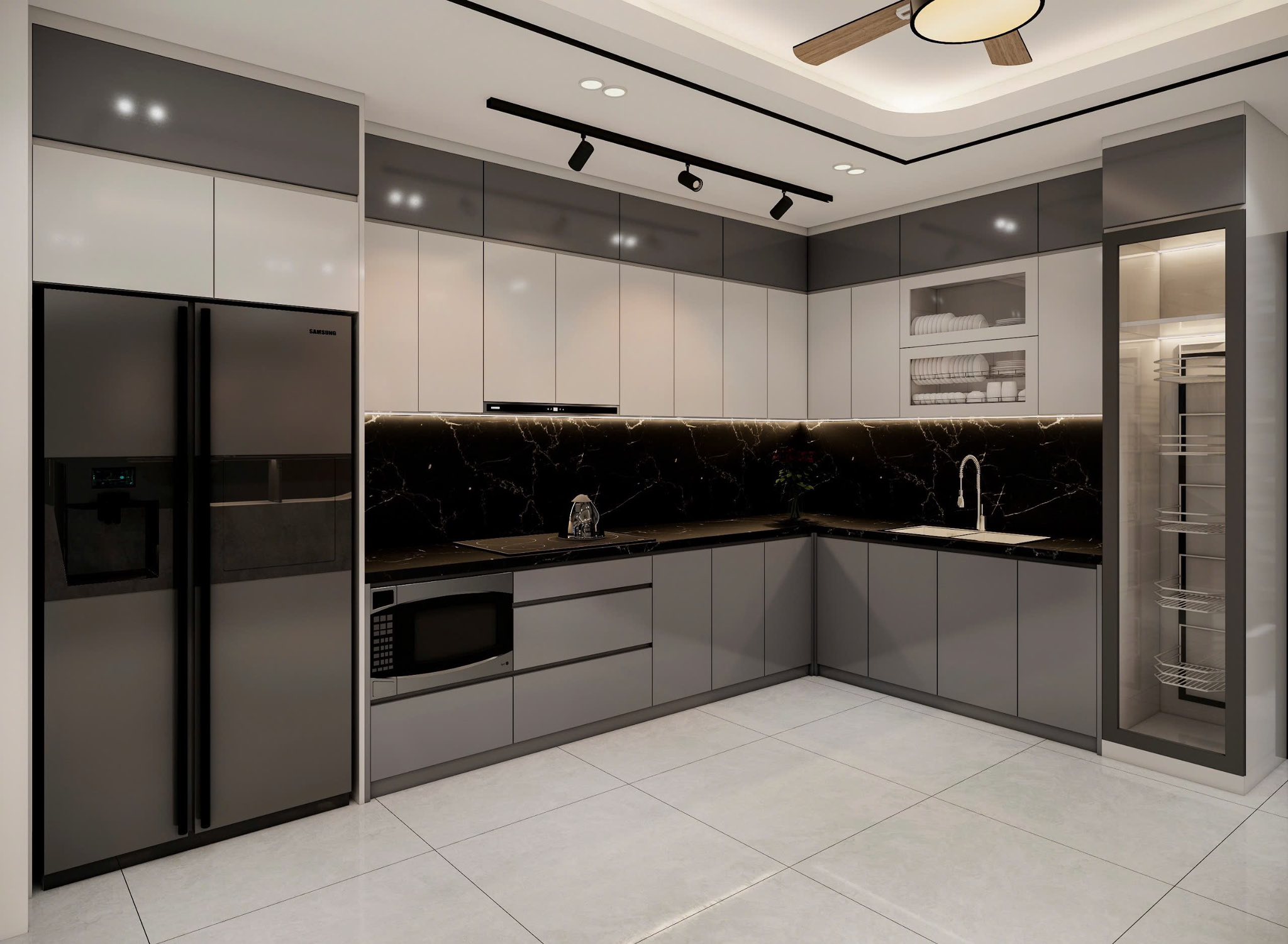 16757. Sketchup Livingroom - Model Kitchen Interior Model Download by Do Long (5)