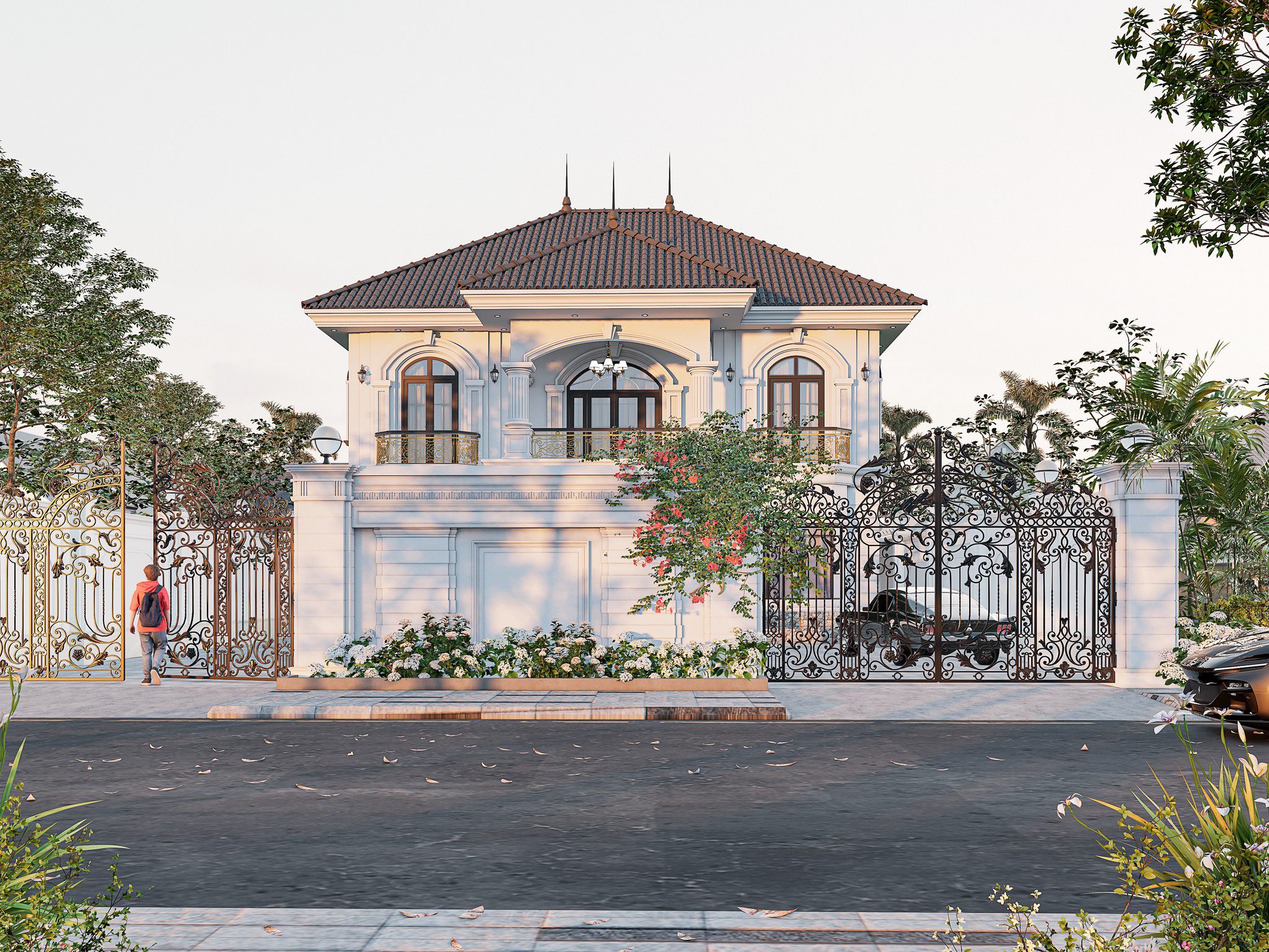 16769. تنزيل النموذج الخارجي في Sketchup Villa بواسطة Pham the