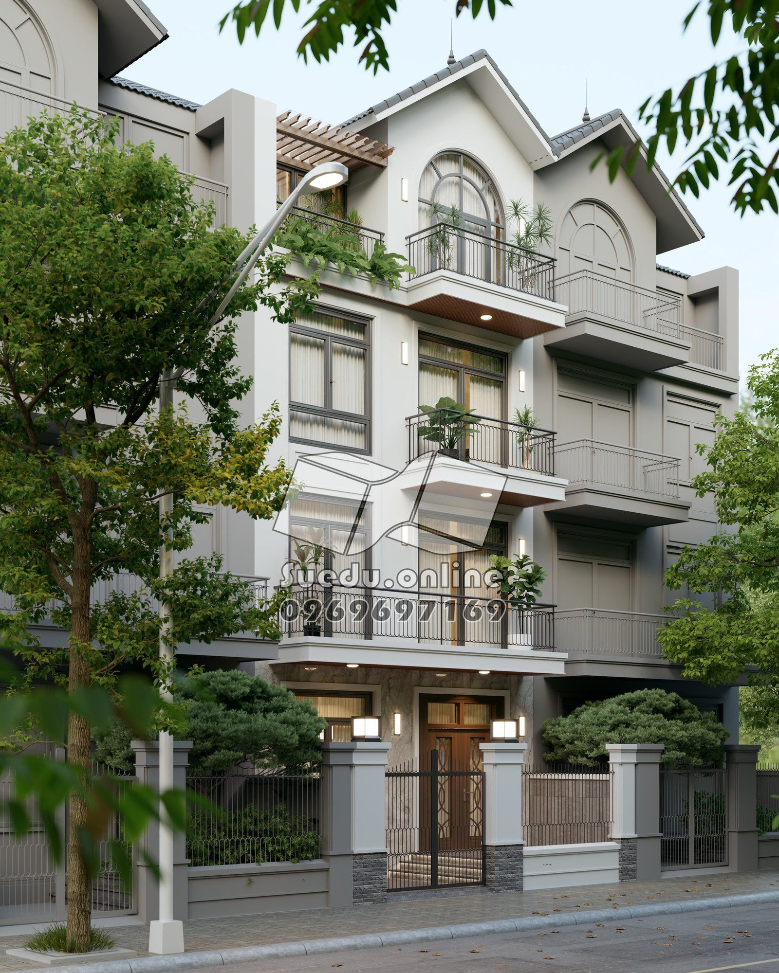 16908. رسم خارجي من Sketchup House Model Download by Phan Thuc (5)