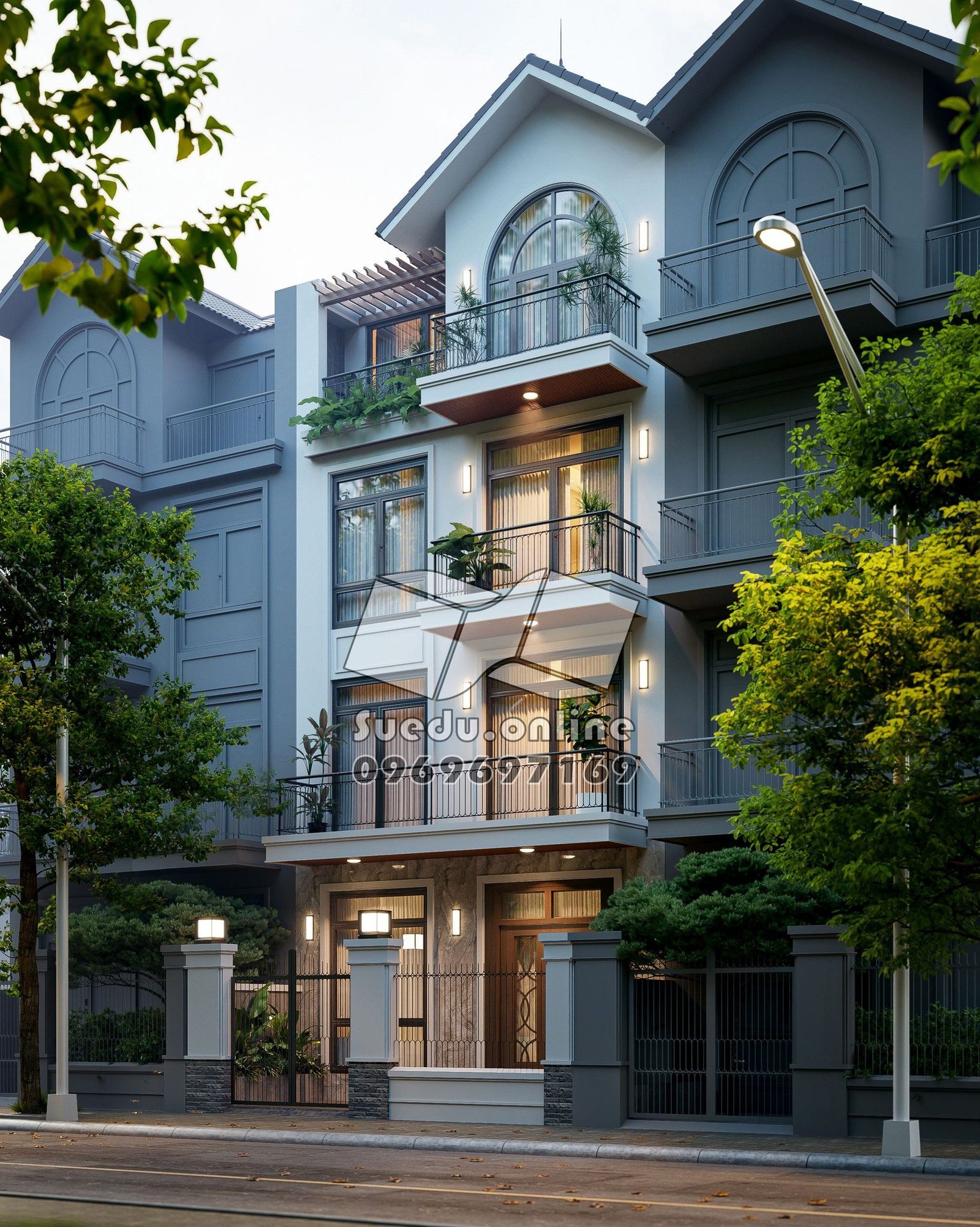 16908. رسم خارجي من Sketchup House Model Download by Phan Thuc (7)