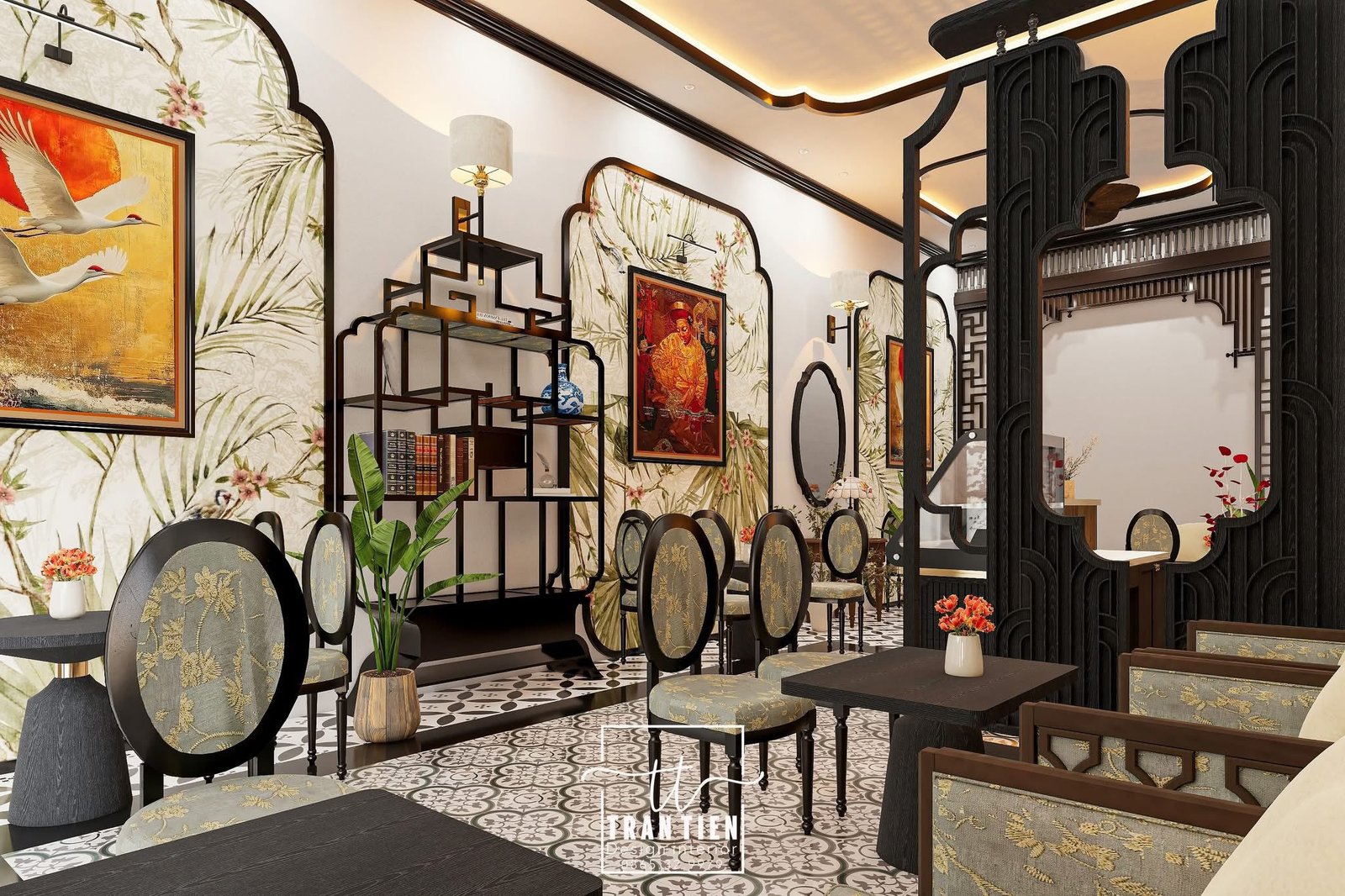 17034. Sketchup Coffee Room Model Download by Tran Tien (9)
