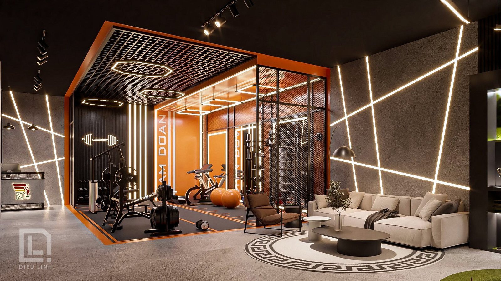 17069. Sketchup Gym و Golf Room الداخلي تنزيل بواسطة Dieu Linh (1)
