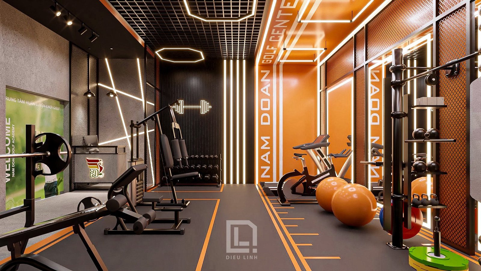 17069. تنزيل طراز صالة رياضية مجانية Sketchup و Golf Room بواسطة Dieu Linh (4)