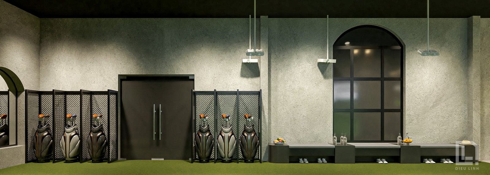 17069. صالة رياضية مجانية Sketchup و Golf Room Download Download by Dieu Linh (5)