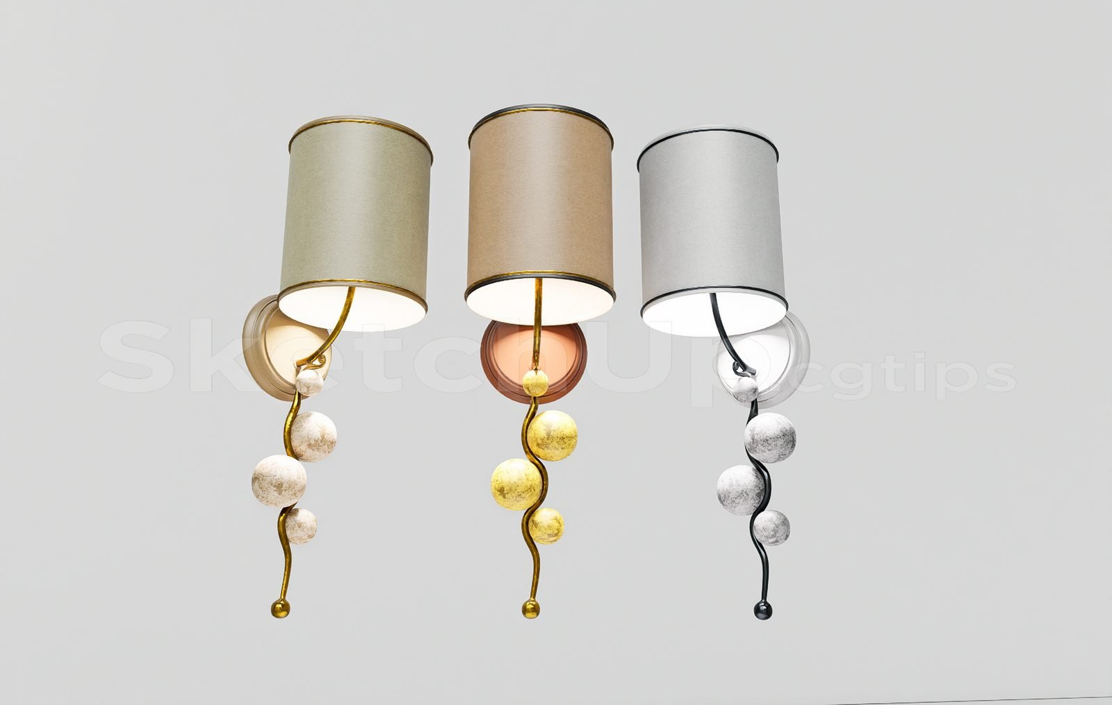 17090. تنزيل طراز Sketchup Wall Light (2)