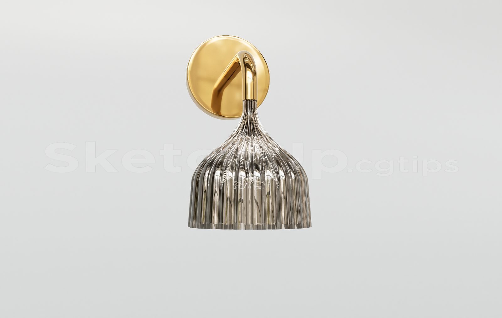 17153. تنزيل نموذج Sketchup Wall Light Model (2)