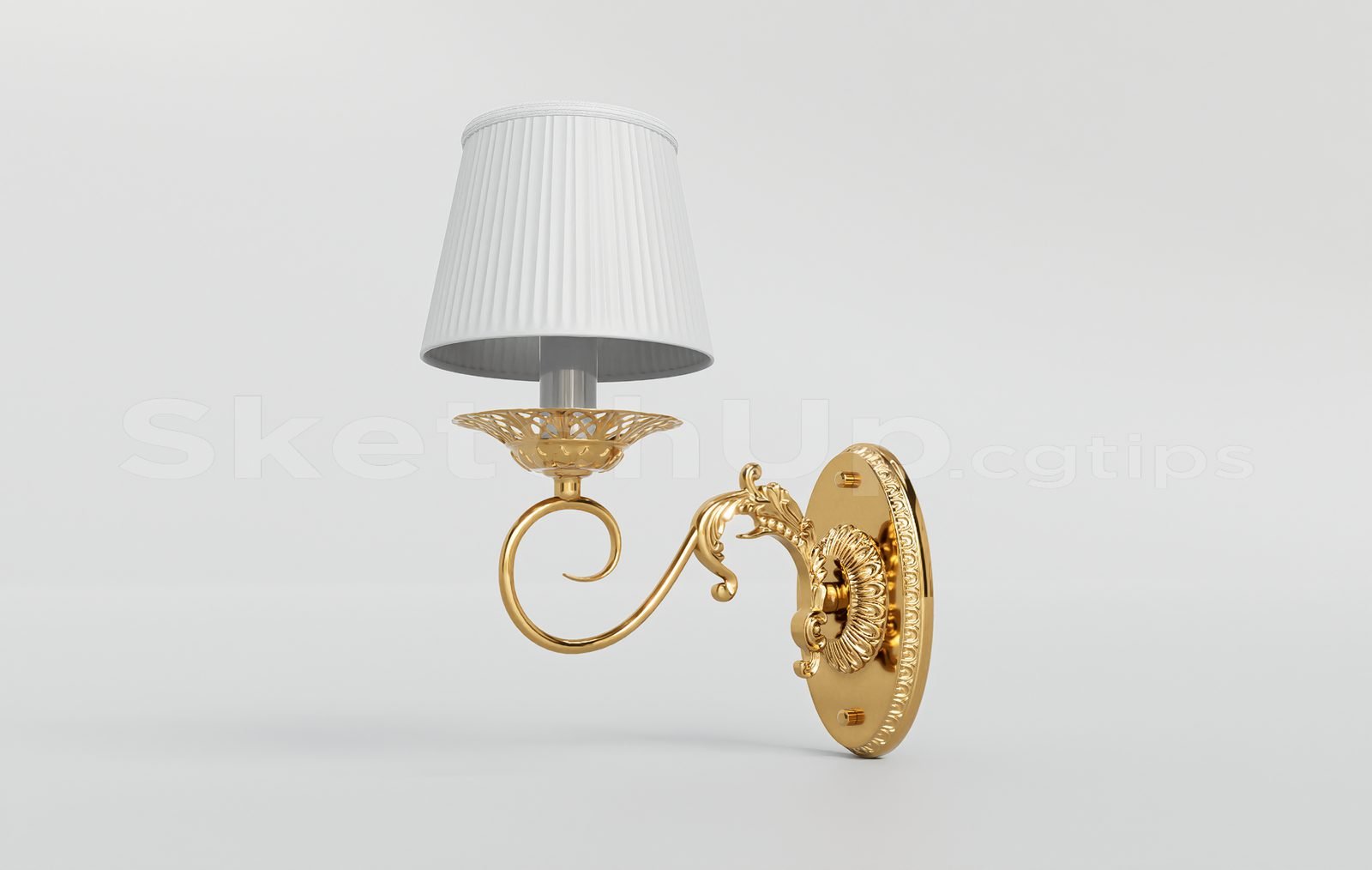 17171. تنزيل نموذج Sketchup Wall Light Model (1)