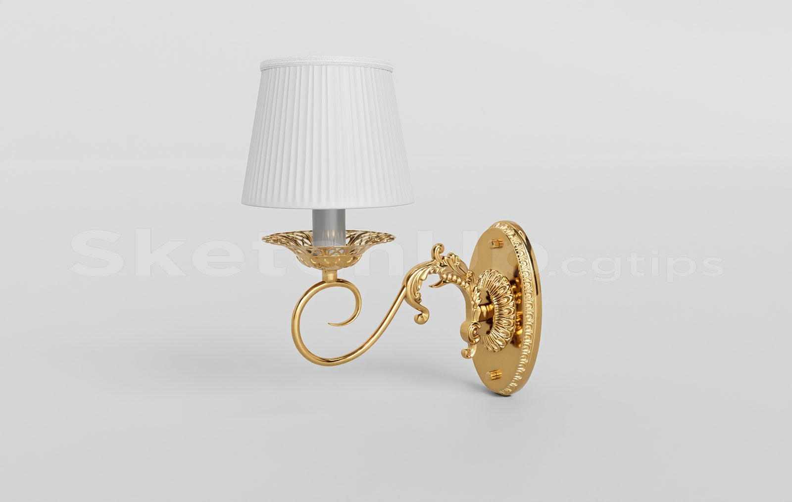 17171. تنزيل نموذج Sketchup Wall Light Model (2)