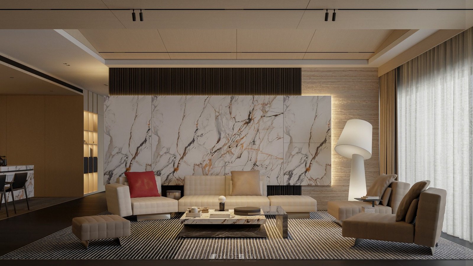 17175. نموذج Sketchup Apartment Model Interior Model by to tien vu (1)